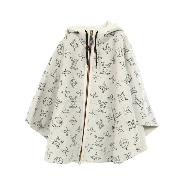 Reversible Monogram Mahina Cape poncho