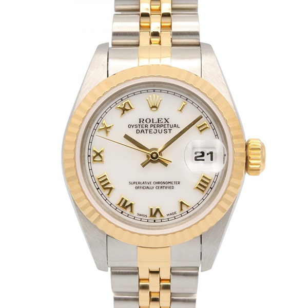 ROLEX Datejust Wrist Watch 69173 Automatic 18KYG Yellow Gold SS Used Women