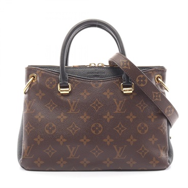 LOUIS VUITTON Pallas BB Shoulder Handbag M41218 Monogram canvas Black Used LV