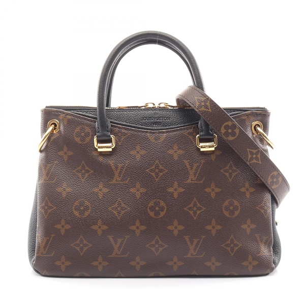 LOUIS VUITTON Pallas BB Shoulder Handbag M41218 Monogram canvas Black Used LV