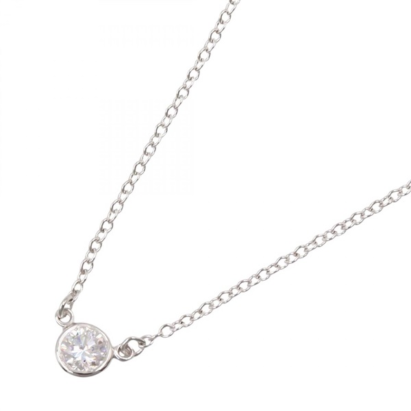 TIFFANY＆CO By the Yard Necklace Pt950 Platinum Used Women 40.5㎝
