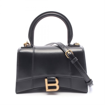 BALENCIAGA HOURGLASS XS crossbody Handbag 5928331QJ4M1000 leather Black new BK