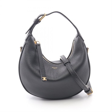 CELINE Teen Lulu Triomphe 2Way Shoulder Handbag 120723ENY38NO leather Black NEW