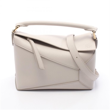 LOEWE Puzzle Edge Small 2Way Shoulder Handbag A510P60XAW1769 leather Gray NEW