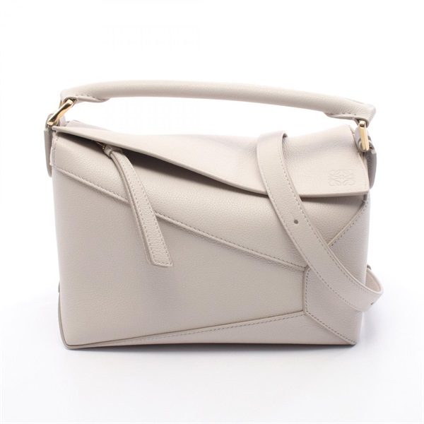 LOEWE Puzzle Edge Small 2Way Shoulder Handbag A510P60XAW1769 leather Gray NEW