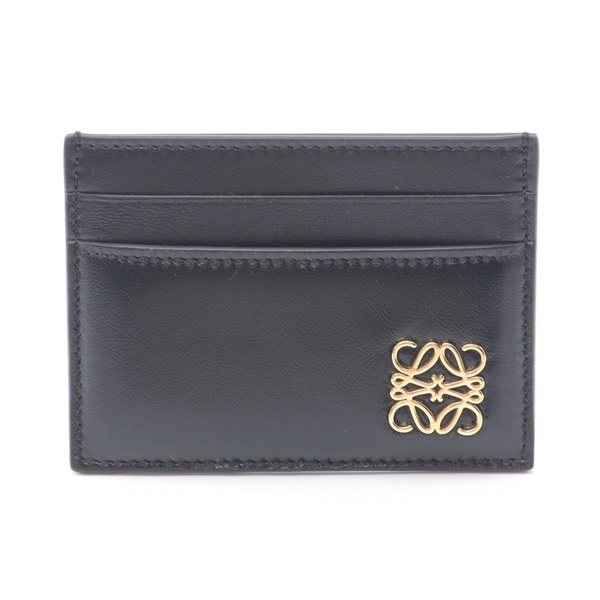 LOEWE Anagram Puffer Card Case C821322X011100 leather Black NEW Women