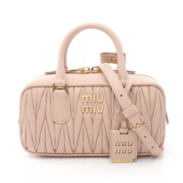 Miu Miu MATELASSE crossbody Handbag 5BB142AN88F0236 leather Pink NEW Women