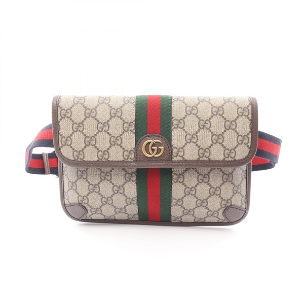 GUCCI Ophidia GG Supreme Small Waist Bag 752597FACFW8920 Canvas Beige Multi Used