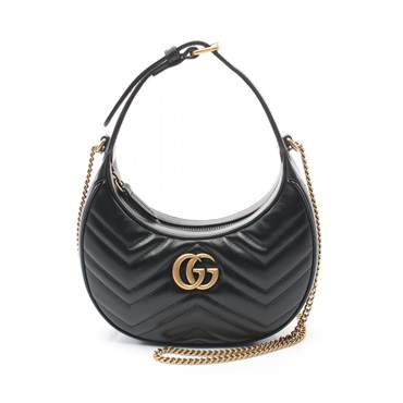 GUCCI GG Marmont Shoulder Handbag 699514DTDHT1000 leather Black NEW Women