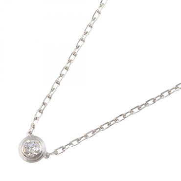 CARTIER D'amour Diamond Necklace SM 18KWG White Gold Used women
