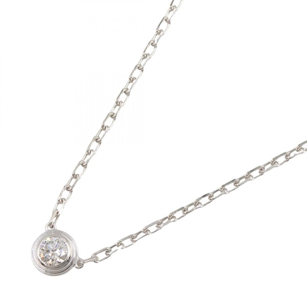 CARTIER D'amour Diamond Necklace SM 18KWG White Gold Used women