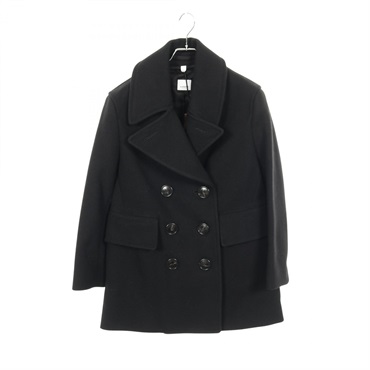 BURBERRY Pea coat 8072684 wool Black #UK2 Used Women