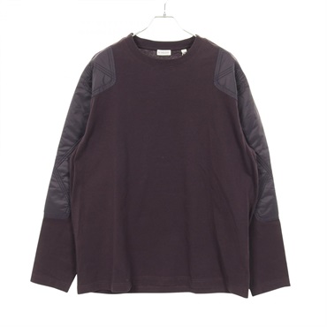 BURBERRY Long Sleeve T-shirt cotton Purple #L Used mens