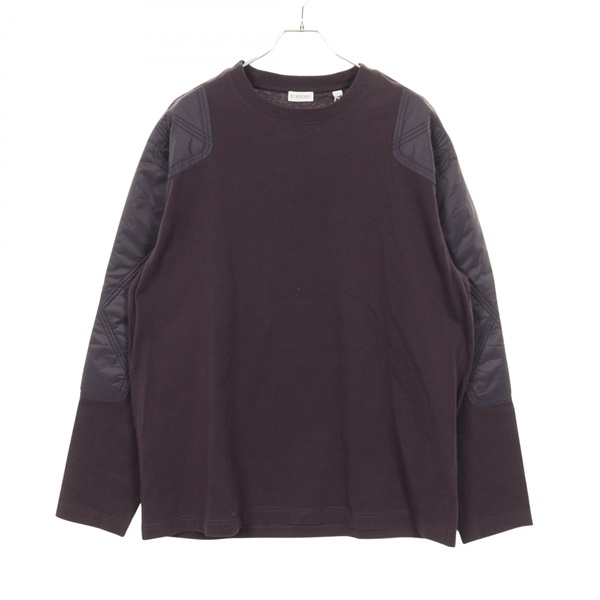 BURBERRY Long Sleeve T-shirt cotton Purple #L Used mens