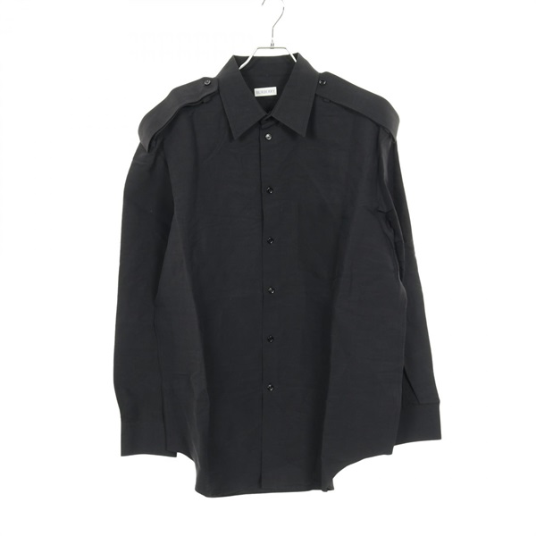 BURBERRY Overshirt 8088813 Paper fiber / viscose Black #L Used mens