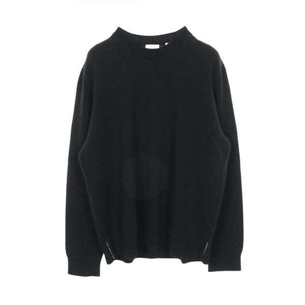 BURBERRY knit 8072111 cashmere Black #L Used mens