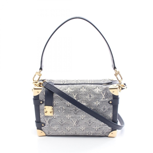 LOUIS VUITTON Side trunk MM crossbody Handbag M22944 Monogram Jacquard navy LV