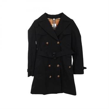 BURBERRY Trench coat cotton Black #UK8 Used Women