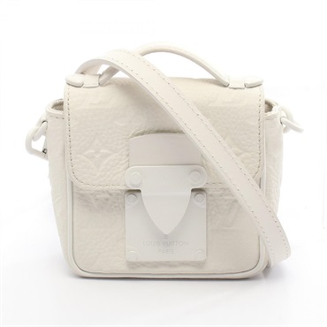 LOUIS VUITTON Pico S-Lock crossbody Handbag M83163 Taurillon leather white used