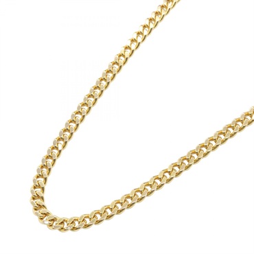 JEWELRY Single 2 side Curb link chain Necklace 18KYG Yellow Gold Used unisex