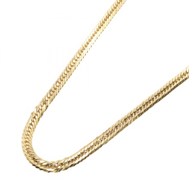 JEWELRY Triple 8 side Curb link chain Necklace 18KYG Yellow Gold Used unisex