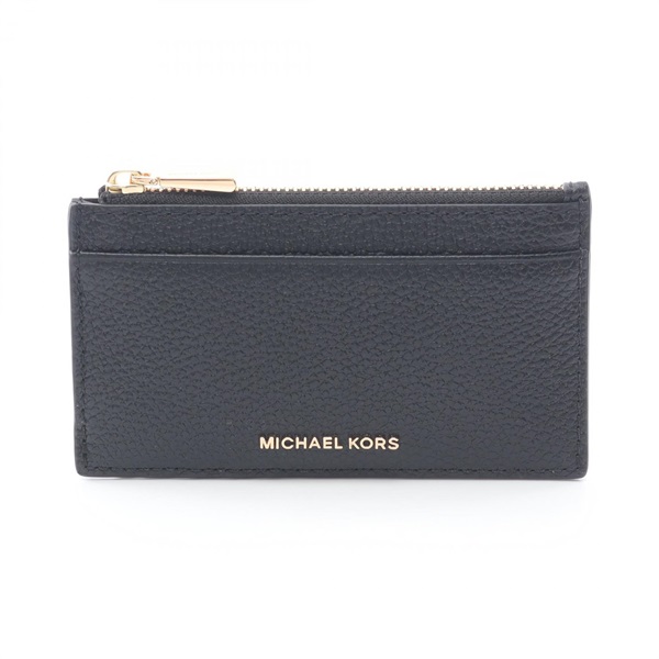 Michael Kors JET SET coin purse Wallet 32F5GJ6D8L001 leather Black NEW Women