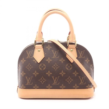 LOUIS VUITTON Alma BB crossbody Handbag M53152 Monogram leather Brown Used Women