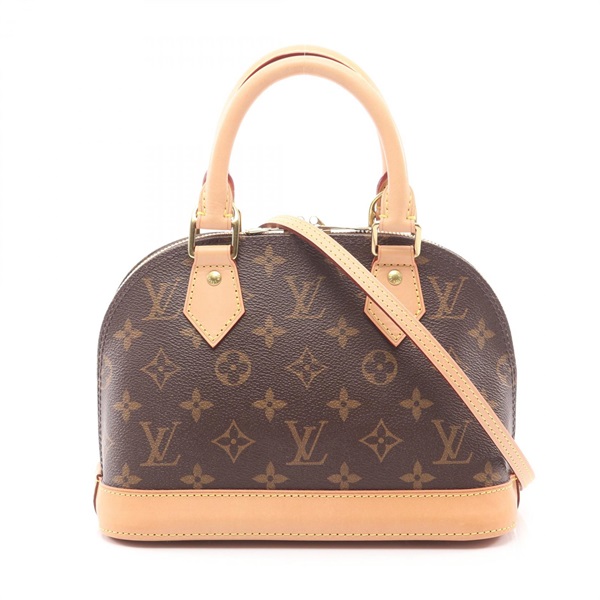 LOUIS VUITTON Alma BB crossbody Handbag M53152 Monogram leather Brown Used Women