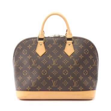 LOUIS VUITTON Alma PM Handbag M51130 Monogram canvas leather Brown Used Women LV