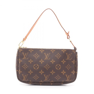 LOUIS VUITTON Pochette Accessoires Handbag pouch M51980 Monogram leather Brown