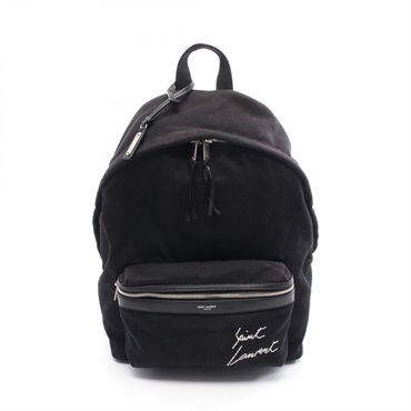 SAINT LAURENT PARIS city saint laurent Backpack 534968 canvas leather Black Used