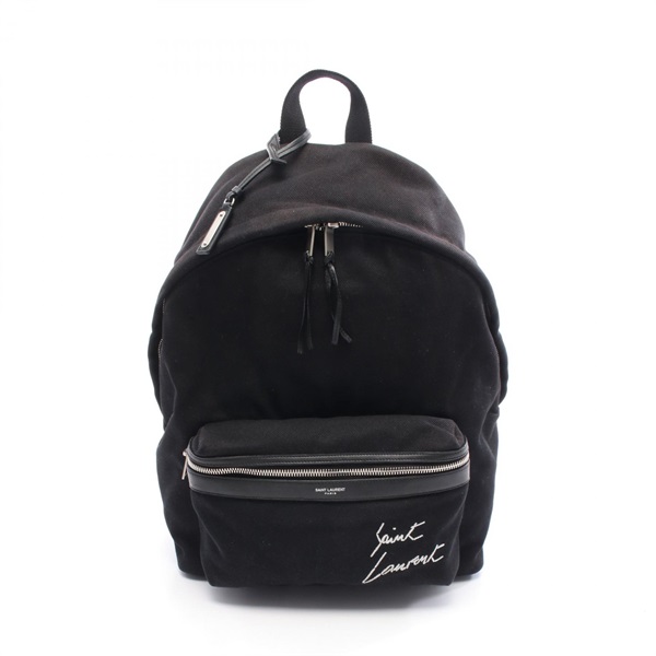 SAINT LAURENT PARIS city saint laurent Backpack 534968 canvas leather Black Used