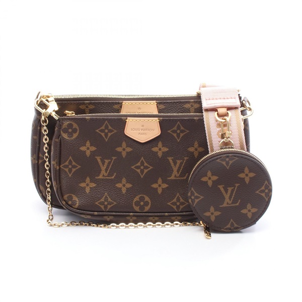 LOUIS VUITTON Multi Pochette Accessoires chain Shoulder Bag M44840 Monogram pink