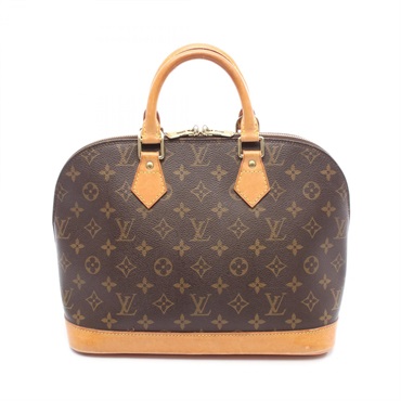 LOUIS VUITTON Alma PM Handbag M51130 Monogram canvas leather Brown Used Women
