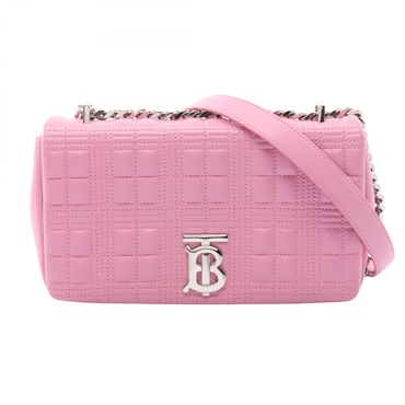 BURBERRY SM LORA Chain Shoulder Crossbody Handbag 8045991 leather Pink Used