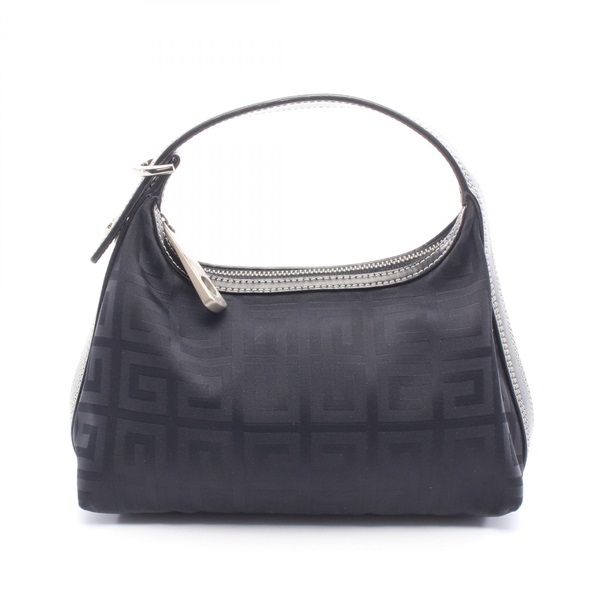GIVENCHY mini Handbag canvas leather Black Used Women