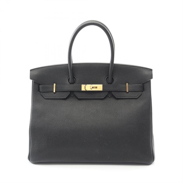 HERMES Birkin 35 Handbag Y Togo leather Black Used Women GHW