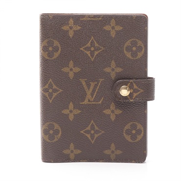 LOUIS VUITTON Agenda PM Monogram Notebook Cover R20005 Brown Used Women LV