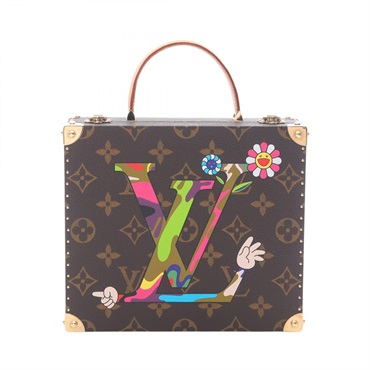 LOUIS VUITTON × TM Jewelry Case Handbag M92477 Monogram Character canvas Used LV