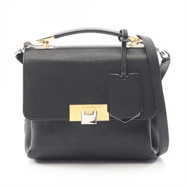 BALENCIAGA Le Dix Shoulder Crossbody Handbag 391571 leather Black Used Women