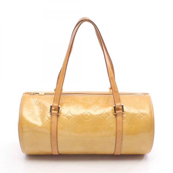 LOUIS VUITTON Bedford Shoulder Handbag M91006 Vernis leather Beige Used Women LV