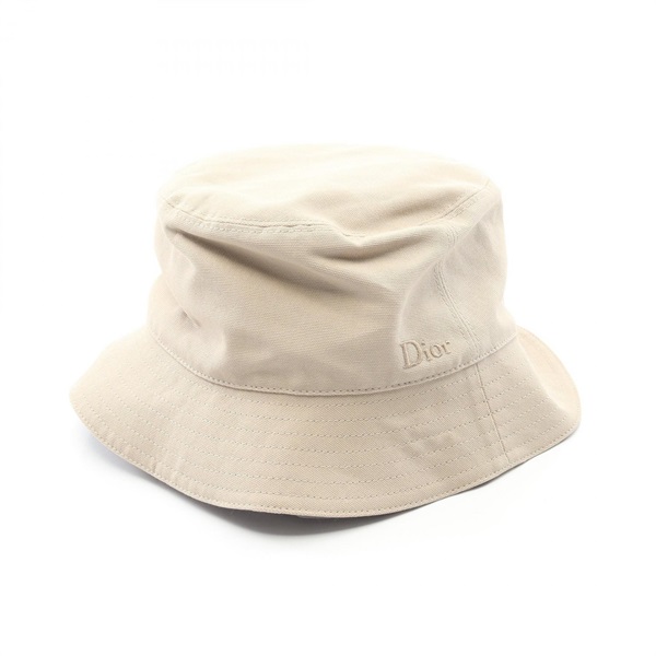 Dior Oblique reversible Bob hat 393C906A4511C18160 cotton Beige Brown NEW #58