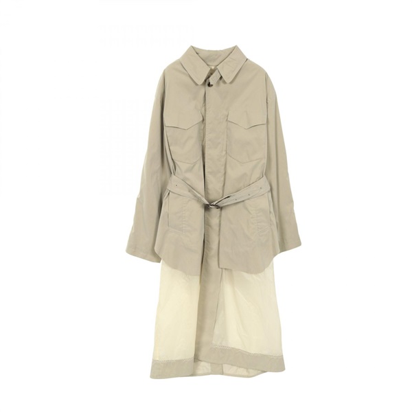 Maison Margiela 1 10 Trench coat Nylon polyester Beige #40 NEW mens