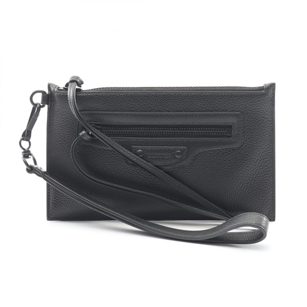 BALENCIAGA Neo classic Business clutch bag pouch 65524815Y071000 leather BK NEW