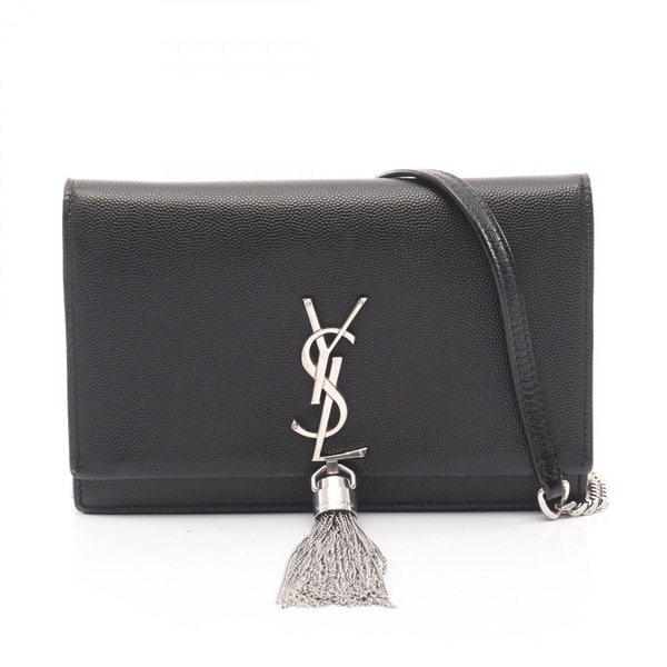 SAINT LAURENT PARIS Kate Tassel chain crossbody Shoulder Bag 452159 leather BK