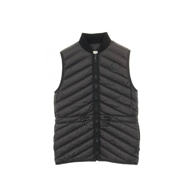 HERMES Down vest jacket #34 3H0156DA polyester Black Used Women