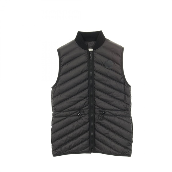 HERMES Down vest jacket #34 3H0156DA polyester Black Used Women