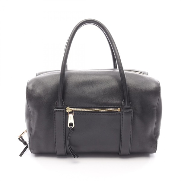 Chloe Madeleine Handbag lambskin leather Black Used Women