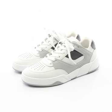CELINE Triomphe sneakers 361554995C01DQ42 leather White Gray NEW mens size 42