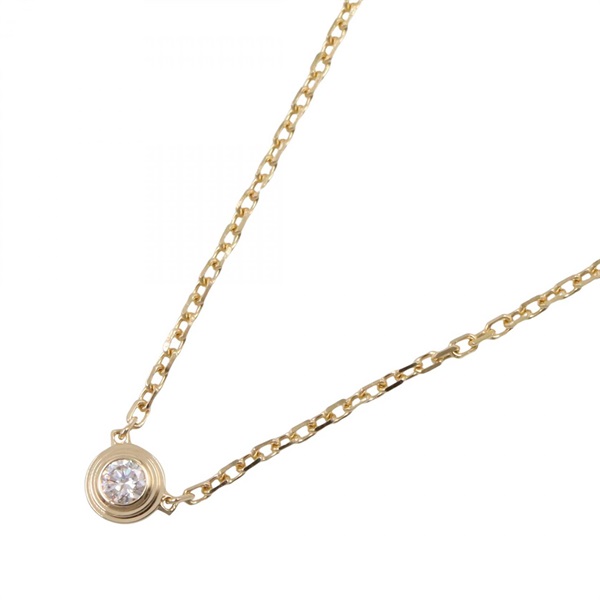 CARTIER Amour XS Diamond Necklace 18KYG Yellow Gold 38/41㎝ Used Women
